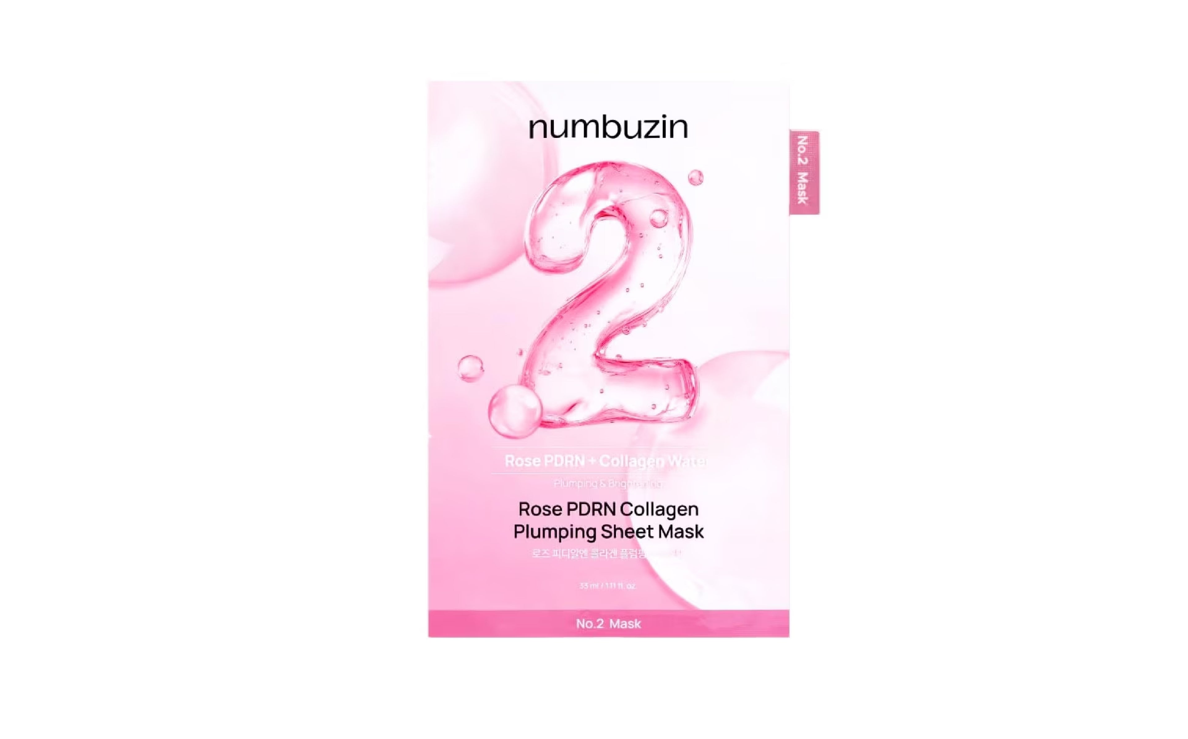 No.2 Rose PDRN Collagen Plumping Sheet Mask 1p x 33ml