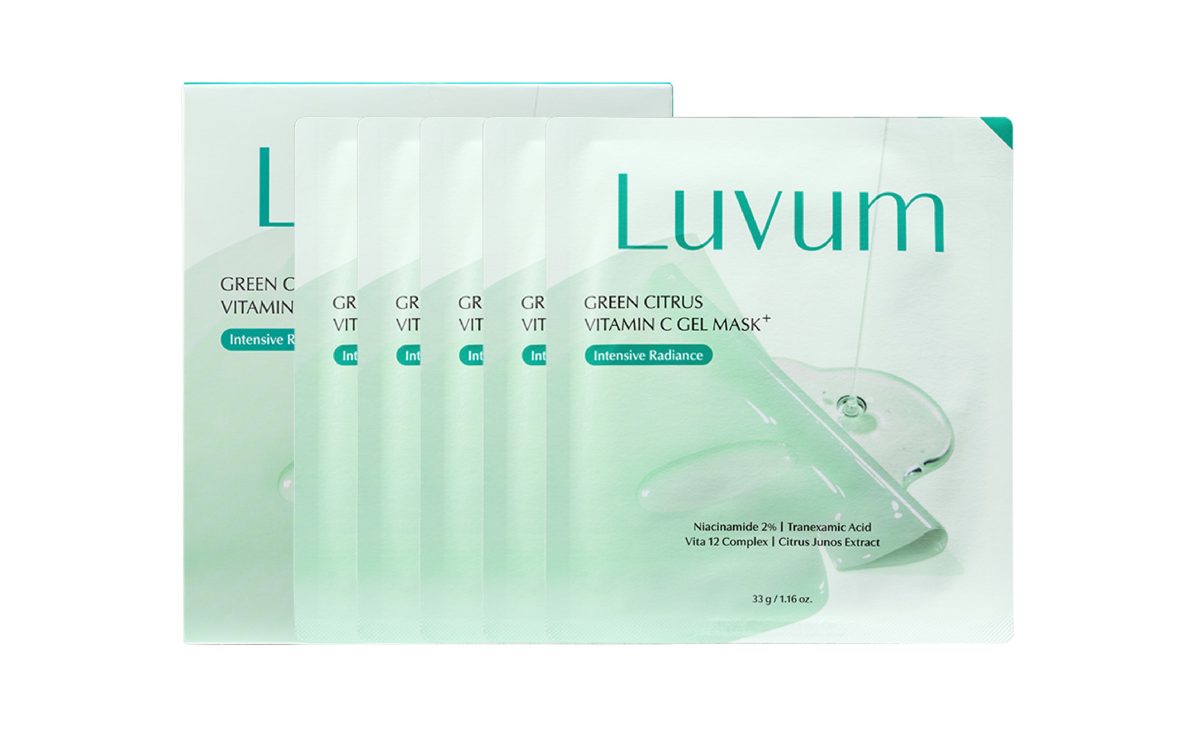 Green Citrus Vitamin C Gel Mask Plus 5p x 33g